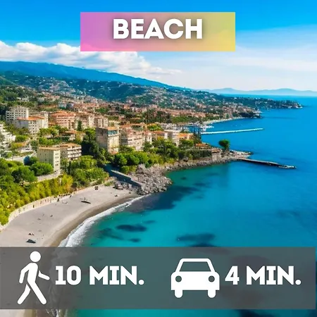 700 M From The Sea With Private Garage Apartment Sanremo